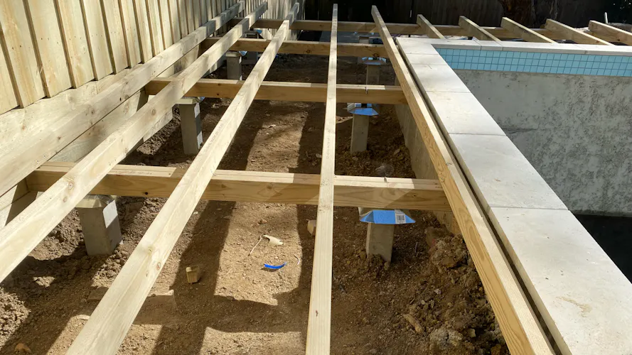 Family home in Montmorency, Melbourne with full front and backyard landscaping in progress by Land Sculpture